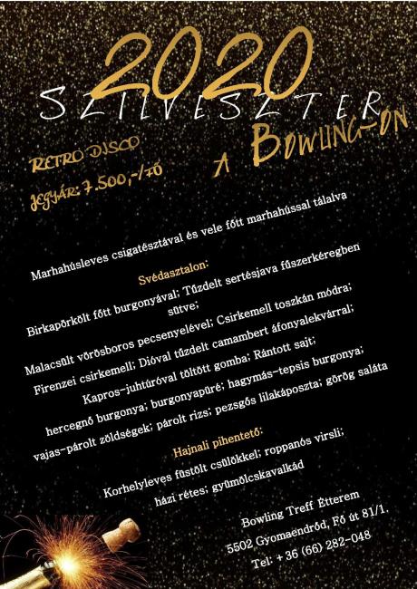 Szilveszter a Bowling Treff Étteremben Szilveszter a Bowling Treff Étteremben